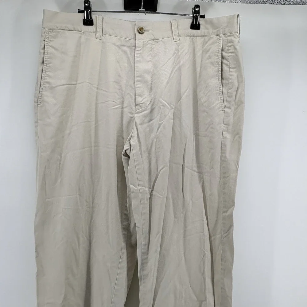Tommy Bahama Mens 36x32 (Fits 36x31) Khaki Chino Pants Flat Front Casual